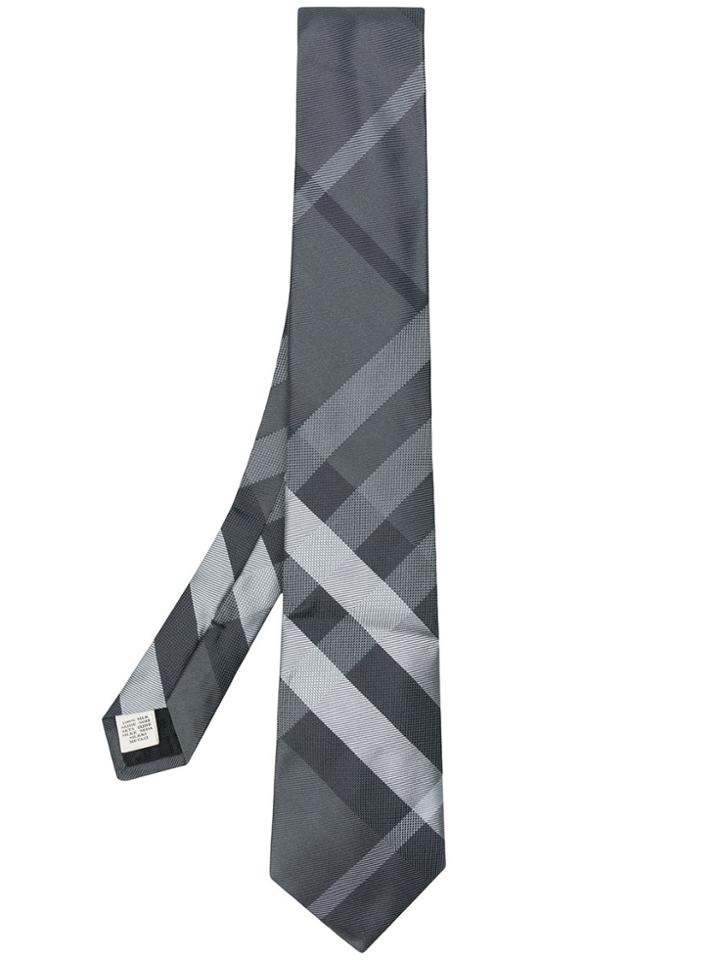 Burberry House Check Tie - Grey