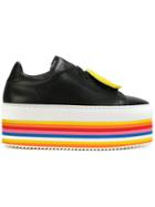 Joshua Sanders Smiley Platform Sneakers - Black