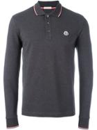 Moncler Long Sleeve Polo Shirt - Grey
