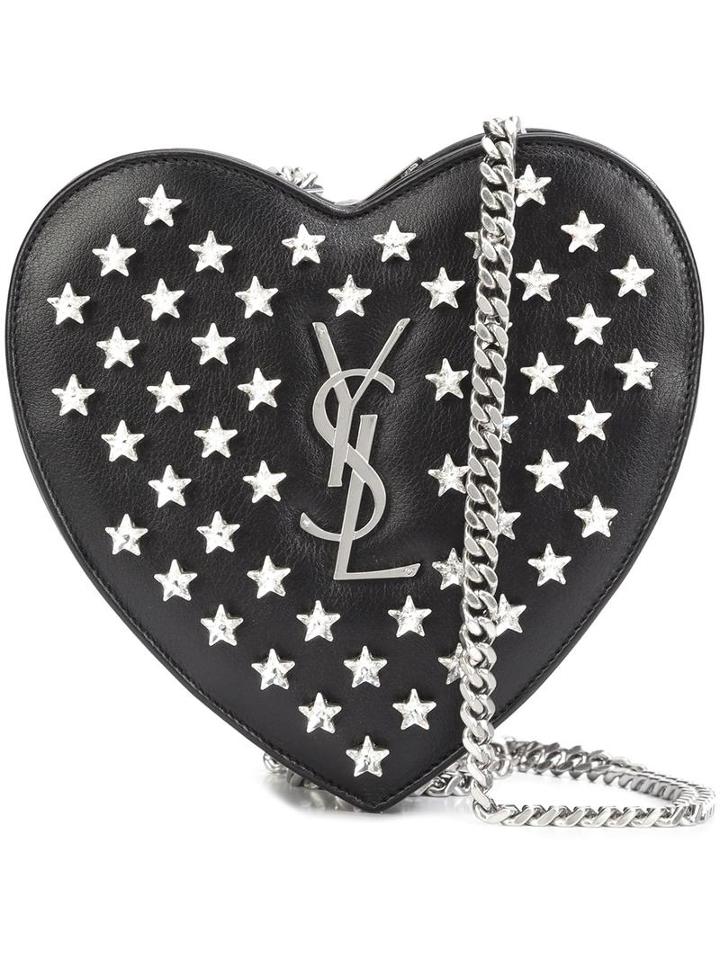 Saint Laurent Mini 'love' Crossbody Bag, Women's, Black