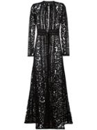 Floral Lace Coat, Women's, Size: 38, Black, Silk/cotton/polyamide, Elie Saab