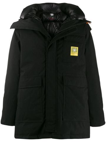 Brumal X Sacai Hooded Down Parka Coat - Black