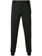 Les Hommes Urban - Buttoned Waist Jogging Trousers - Men - Cotton/polyester/spandex/elastane/wool - 46, Black, Cotton/polyester/spandex/elastane/wool