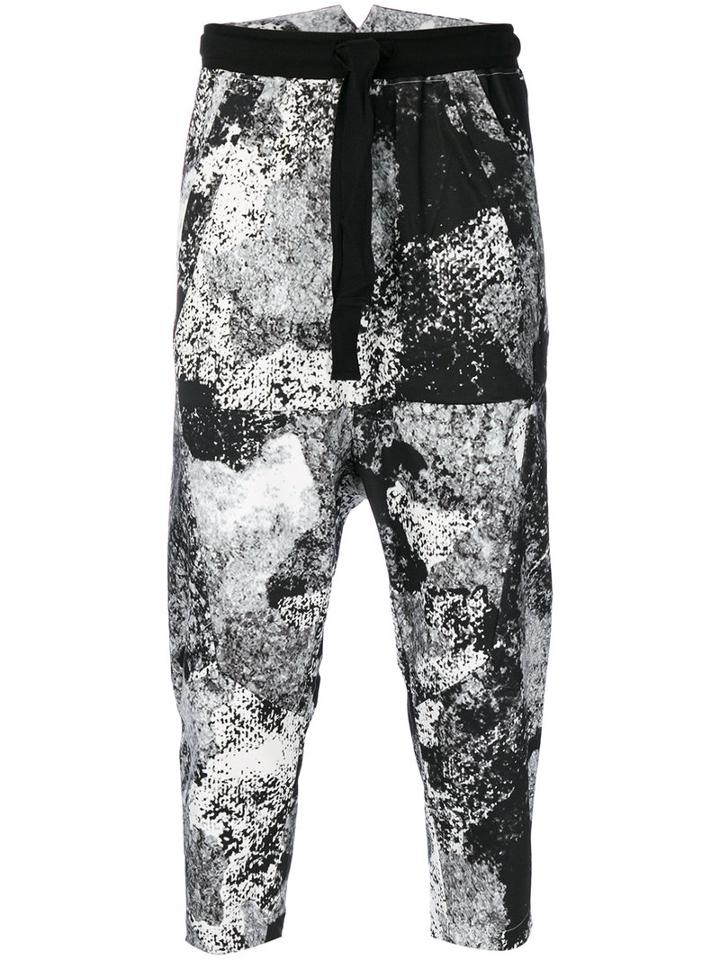 Lost & Found Rooms - Tailored Back Drop-crotch Trousers - Men - Cotton/spandex/elastane - S, Black, Cotton/spandex/elastane
