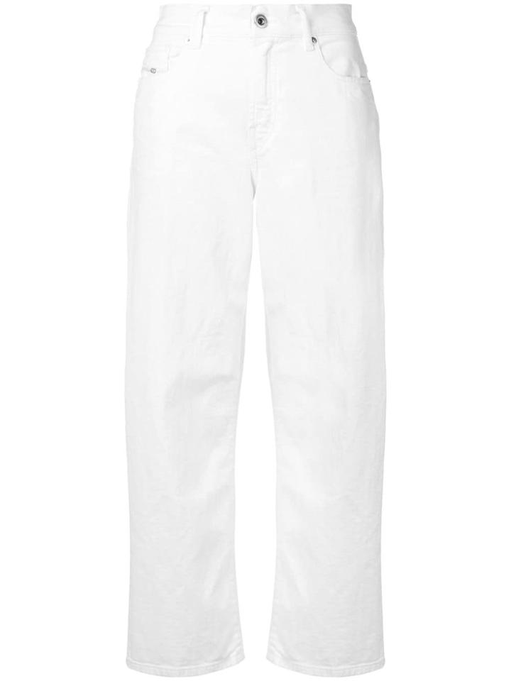 Diesel Plain Wide Jeans - White