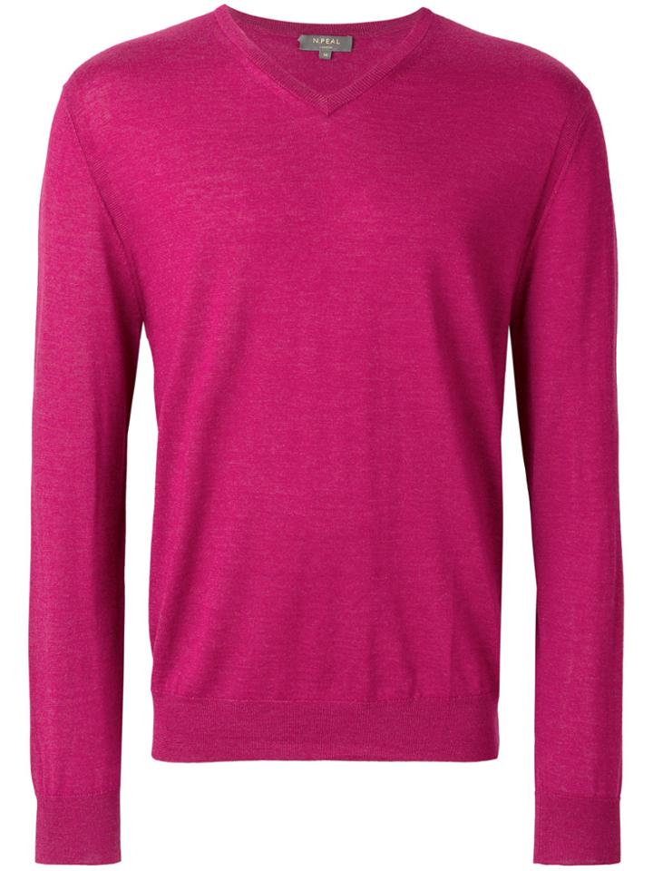 N.peal V-neck Sweater - Nude & Neutrals