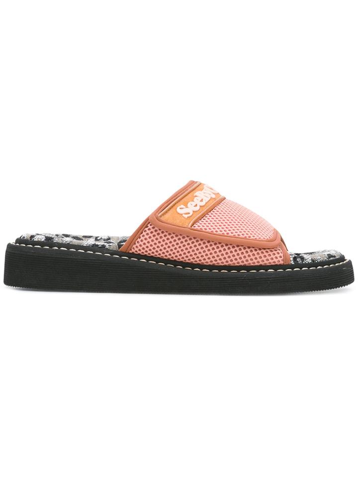 See By Chloé Printed Insole Pool Slides - Multicolour