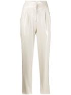 Laneus High Rise Tapered Trousers - White