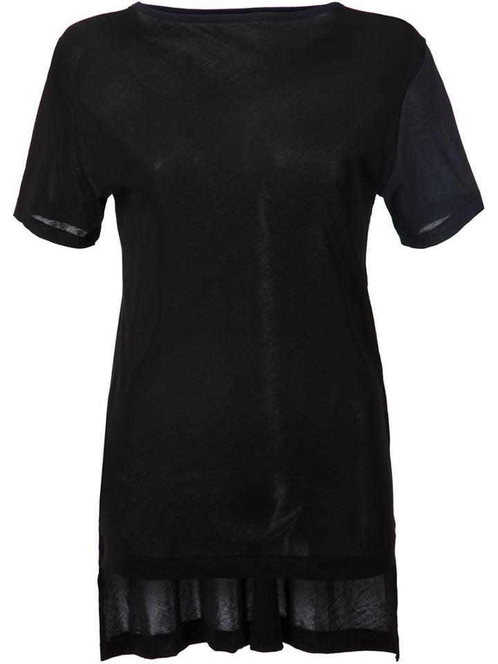 Yohji Yamamoto Back Cut-out Detail T-shirt