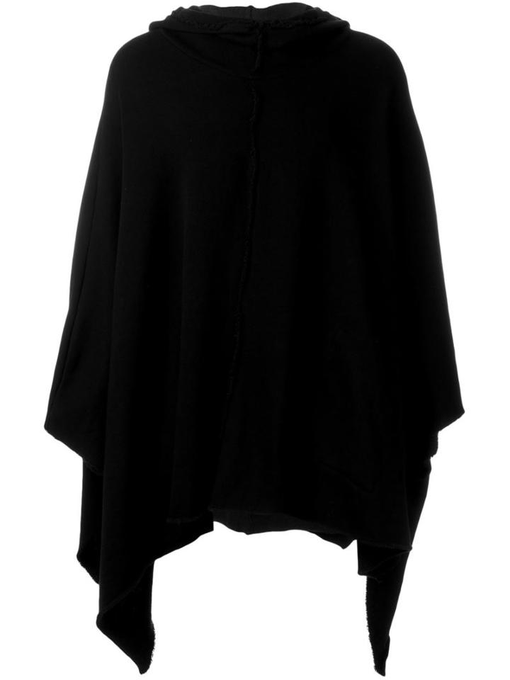 Lost & Found Rooms Hooded Cape, Men's, Size: Small, Black, Cotton