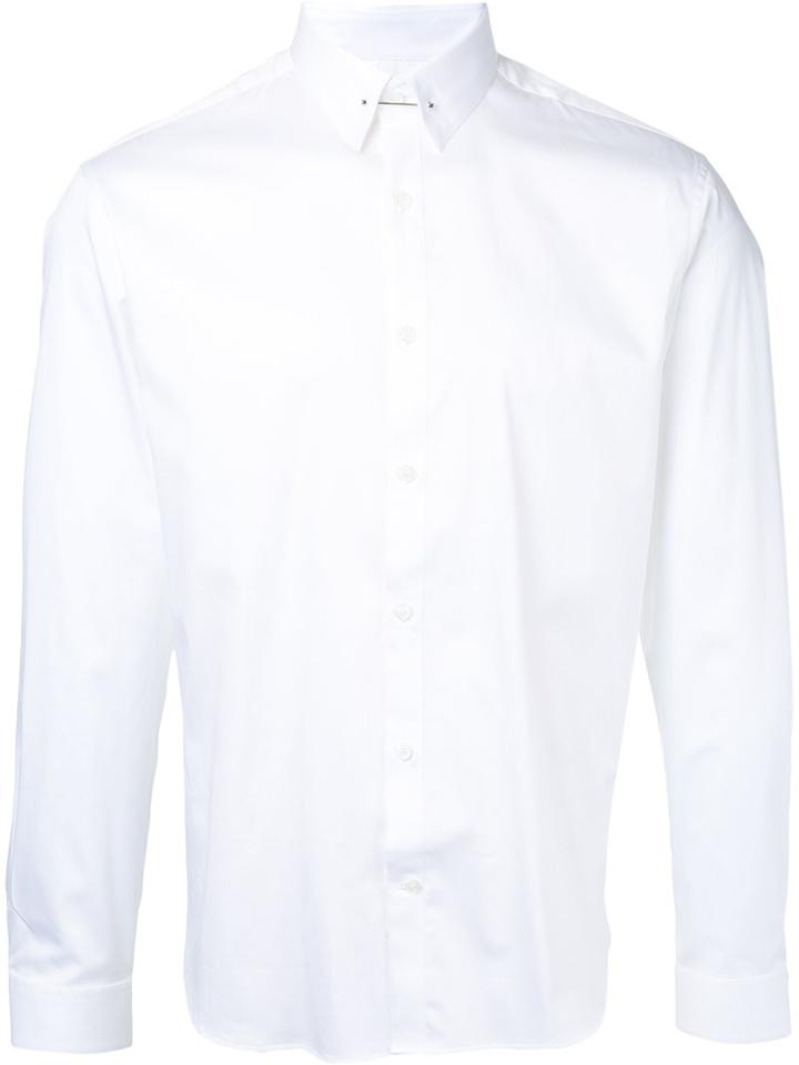 Cerruti 1881 - Plain Shirt - Men - Cotton/spandex/elastane - 42, White, Cotton/spandex/elastane
