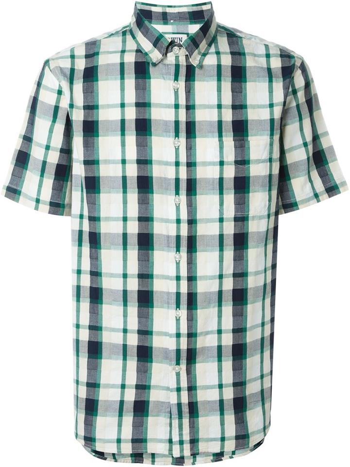 Edwin Short Sleeve Plaid Shirt