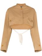 Givenchy Cropped Blouson Jacket - Neutrals