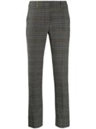 Peserico Checked Print Trousers - Grey