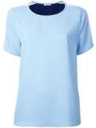 P.a.r.o.s.h. Contrast T-shirt, Women's, Size: Xs, Blue, Polyester