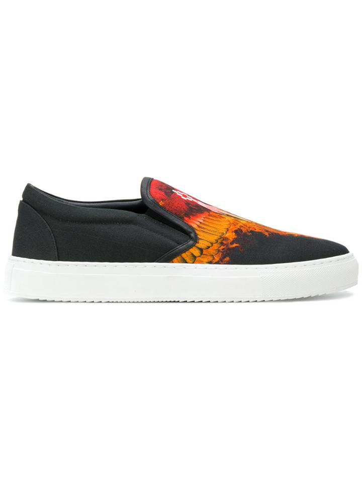 Marcelo Burlon County Of Milan Flame Wing Sneakers - Black