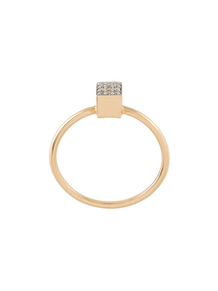 Ginette Mini 'ever Square' Ring - Yellow & Orange