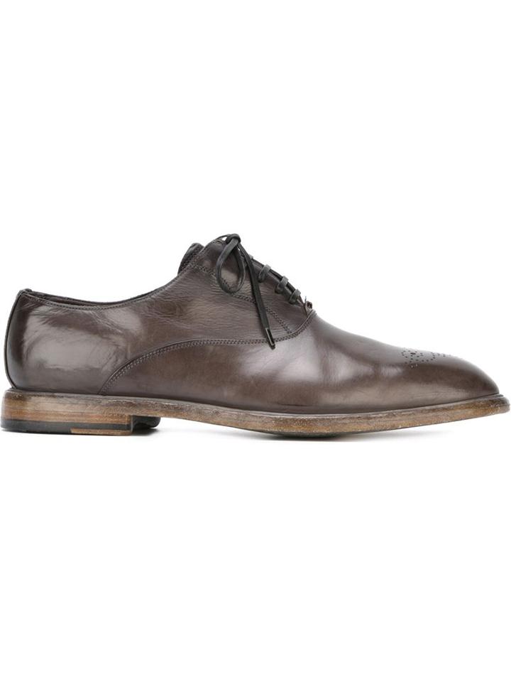 Dolce & Gabbana Marsala Brogues, Men's, Size: 43.5, Brown, Leather