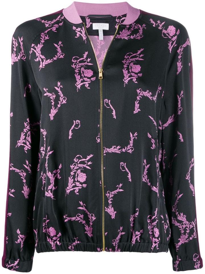 Escada Sport Printed Bomber Jacket - Black