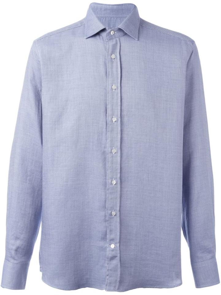 Etro Woven Shirt, Men's, Size: 40, Blue, Cotton