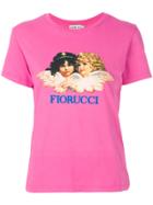 Fiorucci Angel Print T-shirt - Pink & Purple