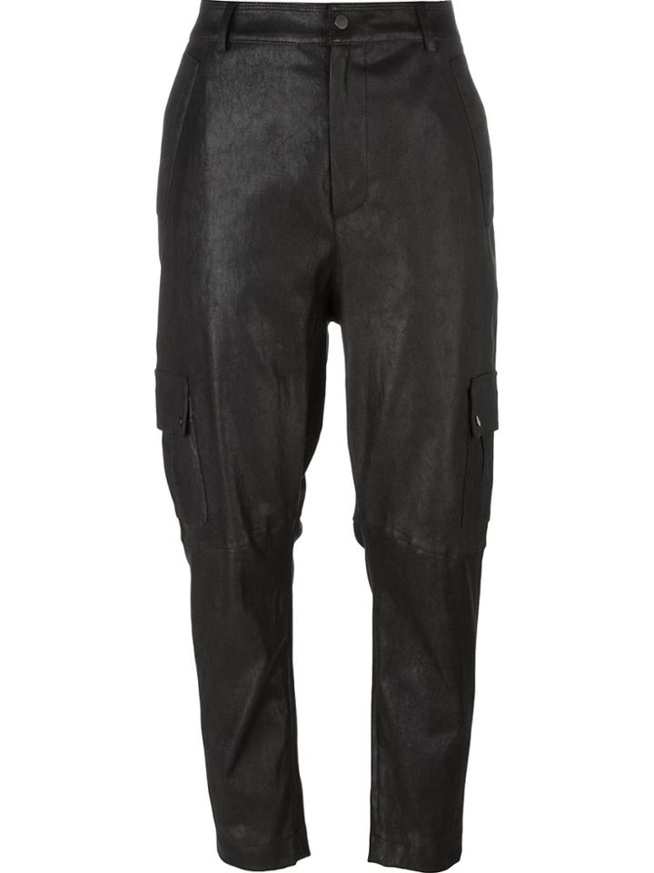 Drome Loose-fit Cropped Trousers - Black