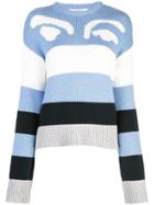 Derek Lam 10 Crosby Multicolored Stripe Sweater - Blue