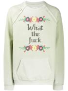 Maison Margiela Slogan Sweatshirt - Green