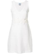 Blumarine Short V-neck Dress - White