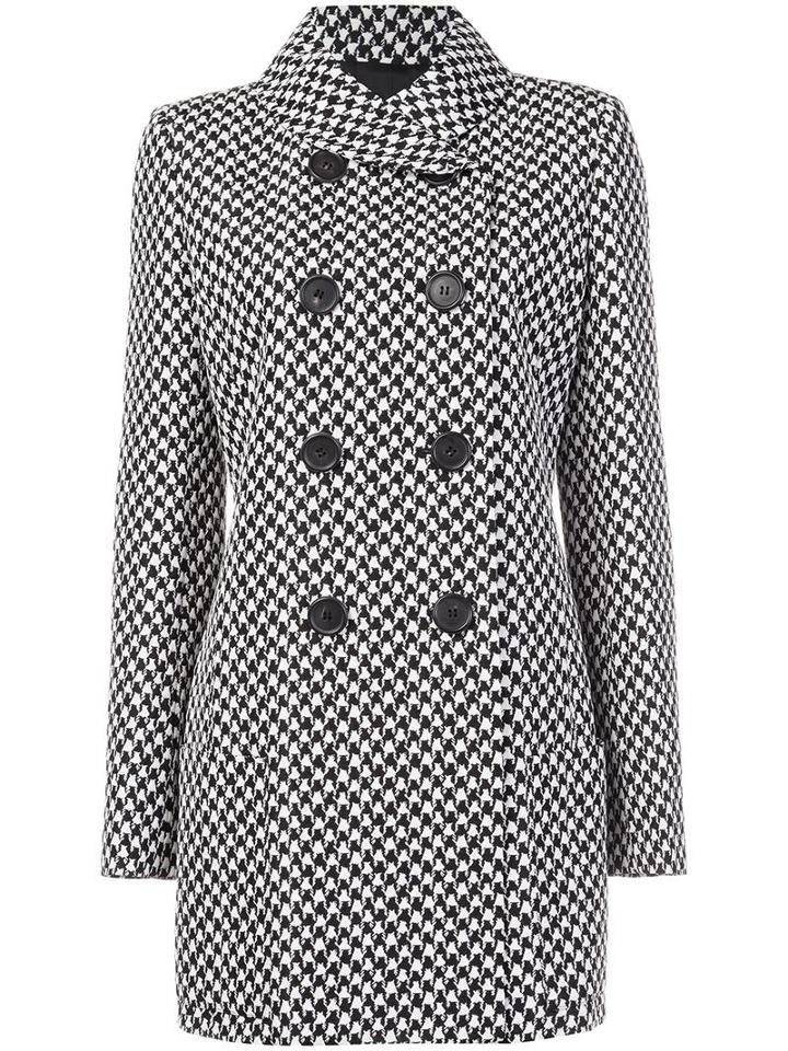 Derek Lam Shawl Collar Double Breasted Coat, Women's, Size: 40, Black, Acetate/cupro/polyester/wool