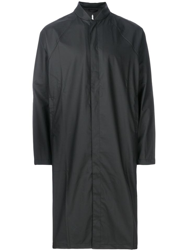 Rains Band Collar Raincoat - Black