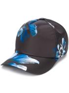 Neil Barrett Floral Print Baseball Cap - Black