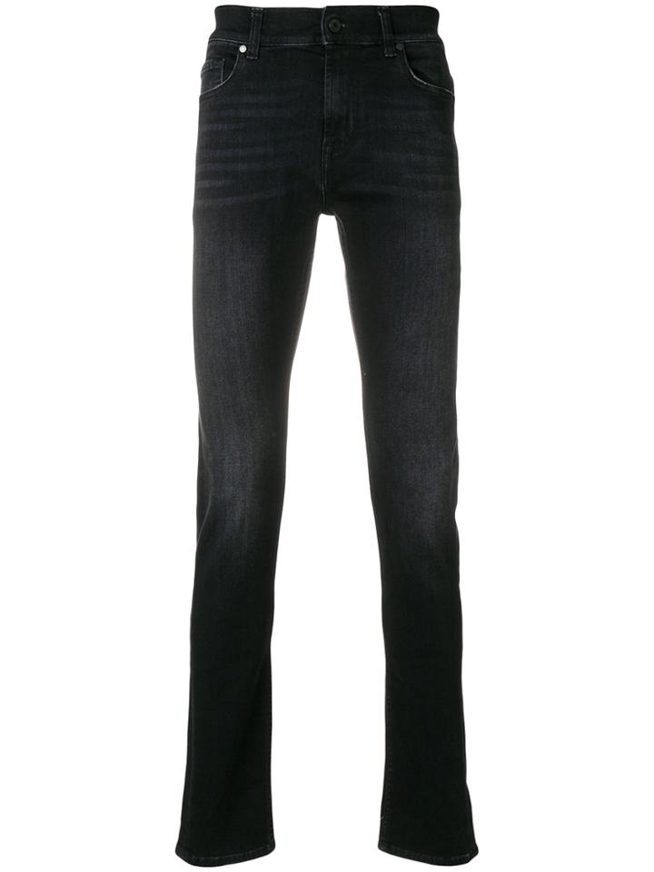 7 For All Mankind Slim Fit Jeans - Black