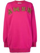 Amen Logo Sweatdress - Pink & Purple