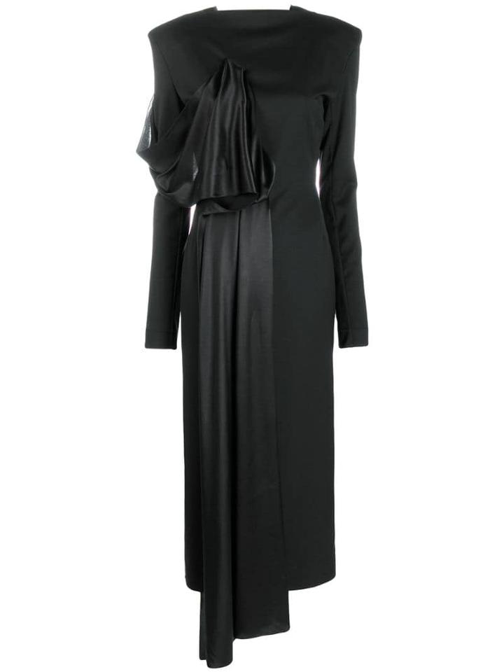 Litkovskaya Draped Detail Dress - Black