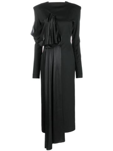 Litkovskaya Draped Detail Dress - Black