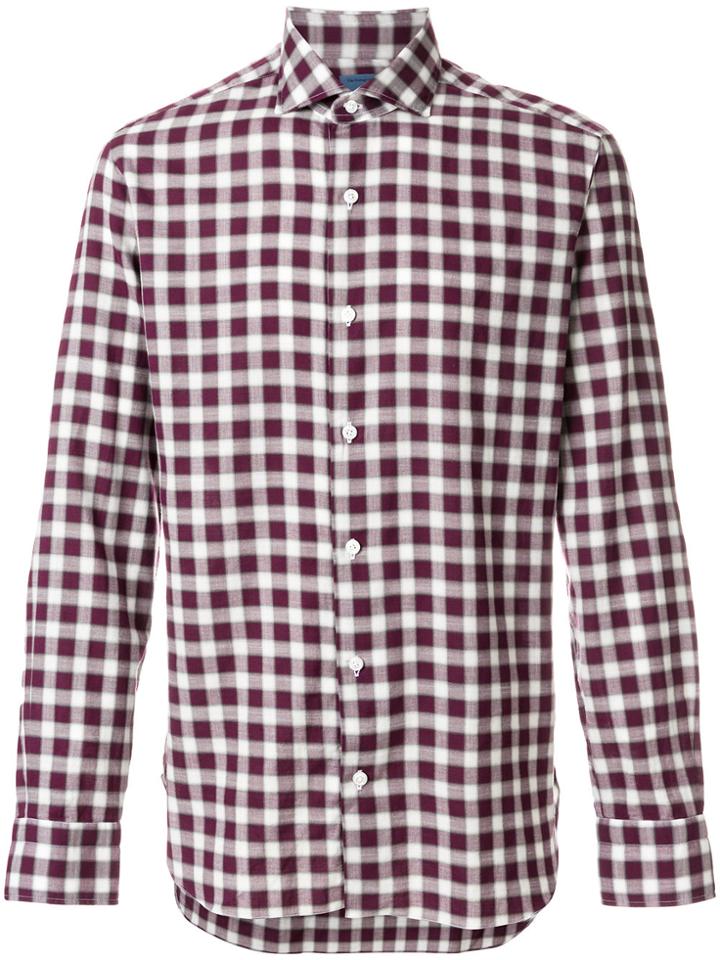 Barba Checked Shirt - Pink & Purple