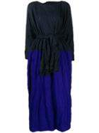 Daniela Gregis Belted Crinkle Dress - Blue