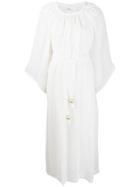 Lisa Marie Fernandez Pleated Flowy Beach Dress - White