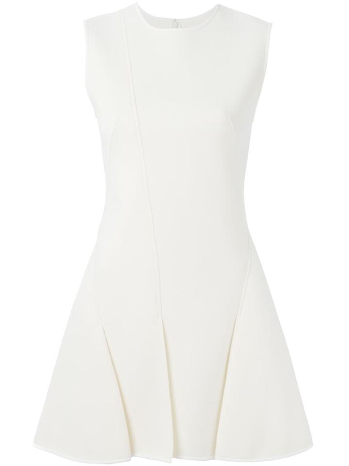 Alexander Wang Pleated Mini Dress, Women's, Size: 8, White, Polyamide/polyester/spandex/elastane