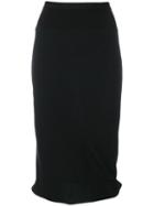 Rick Owens - Pencil Skirt - Women - Silk/wool - 44, Black, Silk/wool