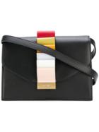 Visone Contrast-trim Satchel - Black
