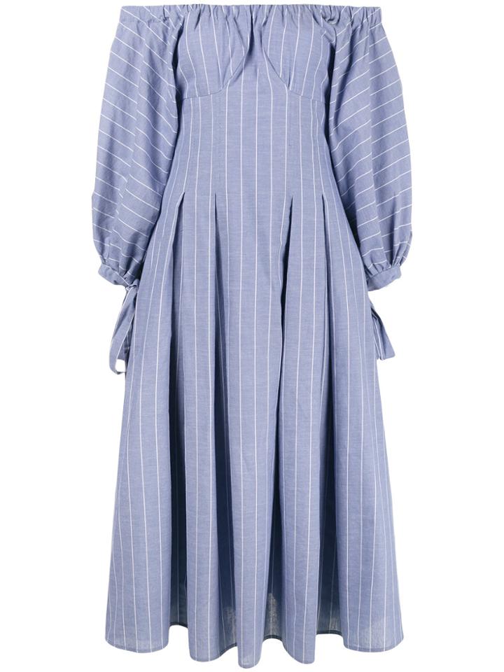 Rejina Pyo Greta Off-shoulder Dress - Blue