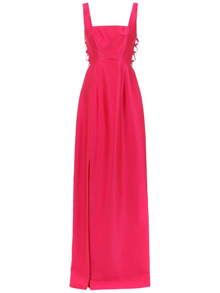 Tufi Duek Cut Out Details Long Dress - Pink & Purple