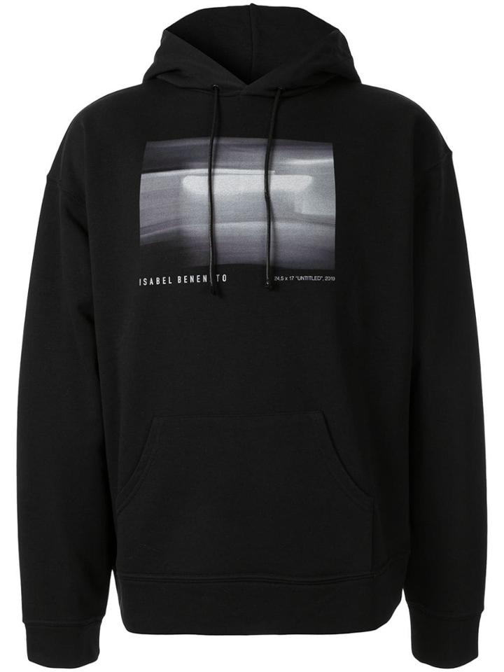 Isabel Benenato Untitled Print Hoodie - Black