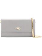 Salvatore Ferragamo Mini Gancini Wallet-on-chain Bag - Grey