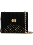 Coach Quilted Cross Body Bag - Black