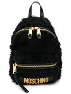 Moschino Furry Backpack - Black