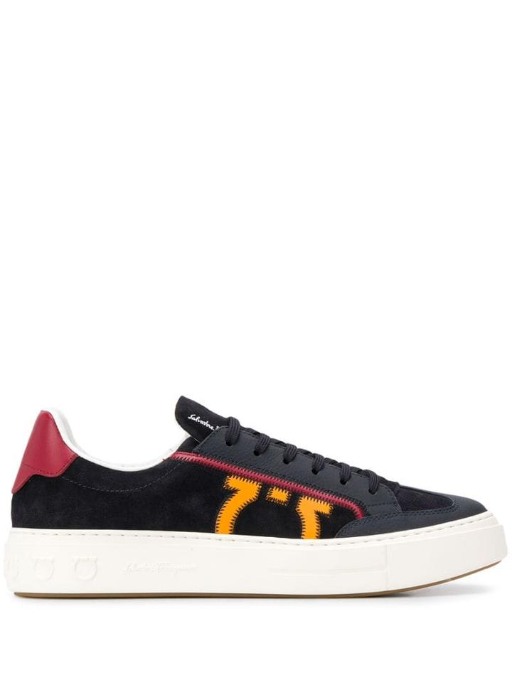 Salvatore Ferragamo Borg Sneakers - Blue