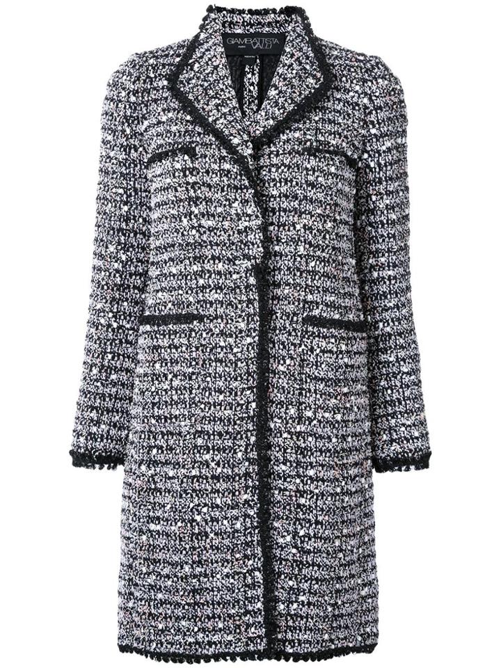 Giambattista Valli Tweed Long Coat - Black